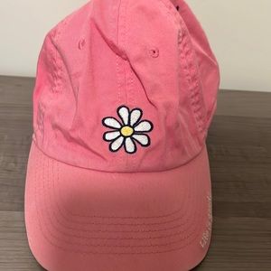 Life is good pink baseball cap
